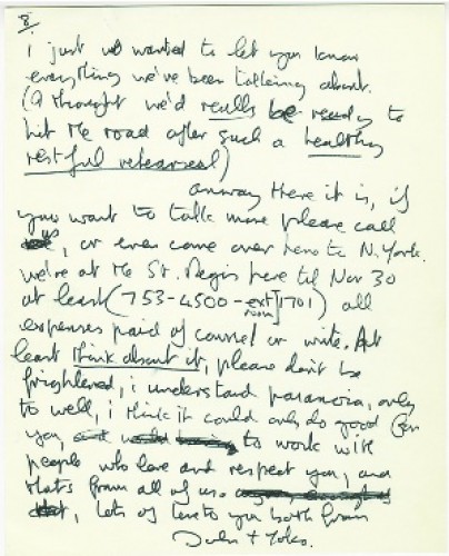 Carta de Lennon a Clapton será leiloada