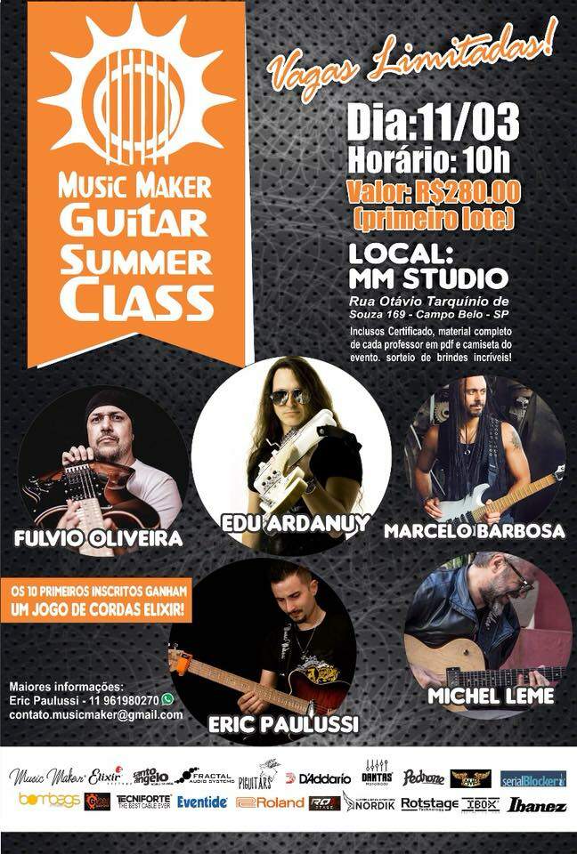 Flyer do evento Music Maker Guitar Summer Class