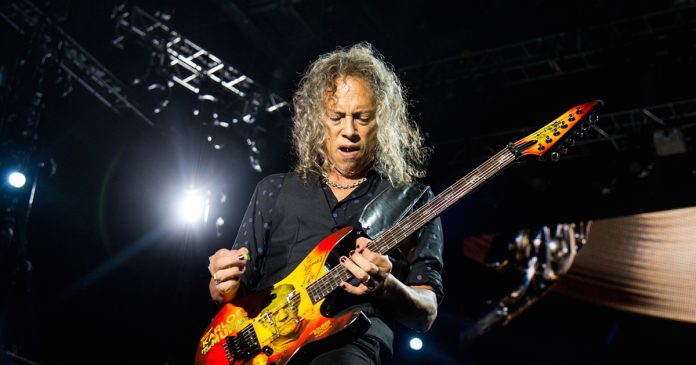 kirk-hammett-wah-wah Kirk Hammett com um wah-wah