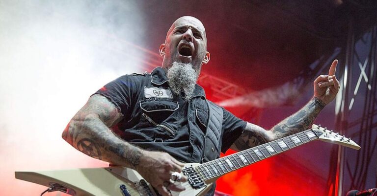 Scott Ian em show do Anthrax