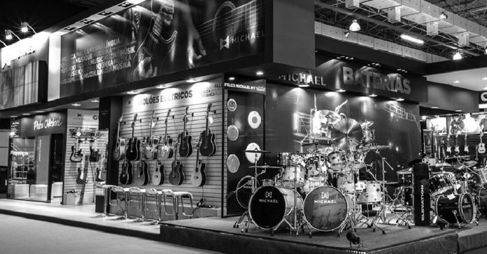 expomusic Instrumentos expostos na Expomusic