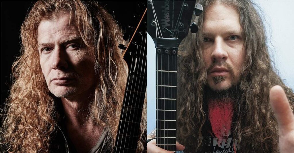 Dave Mustaine ao lado de Dimebag Darrell