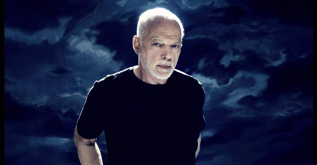 David Gilmour posando para foto