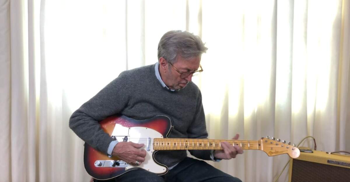 Eric Clapton tocando a Blind Faith Telecaster