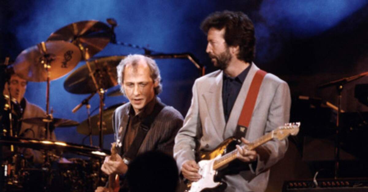 Mark Knopfler tocando com Eric Clapton