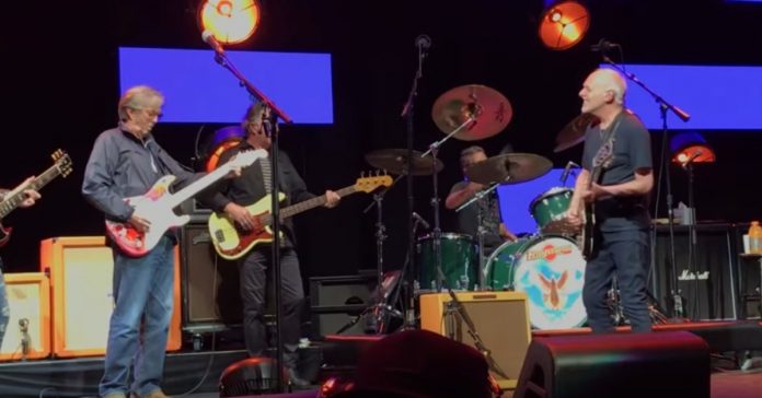Clapton-Frampton Eric Clapton tocando com Peter Frampton