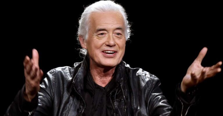 Jimmy Page gesticulando