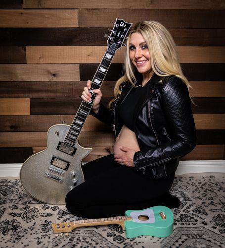 guitarra na gravidez