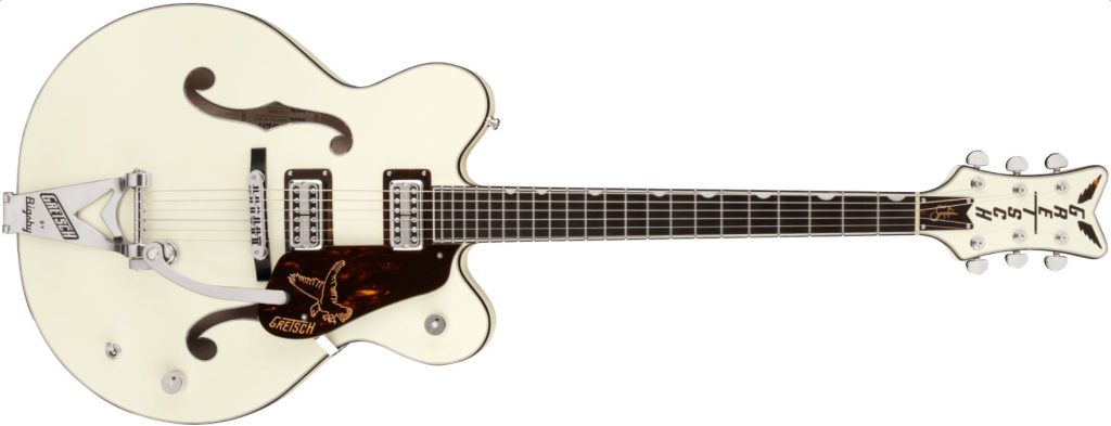 G6636t-RF Richard Fortus Signature Falcon™ Center Block With String-Thru Bigsby®, Ebony Fingerboard, Vintage White