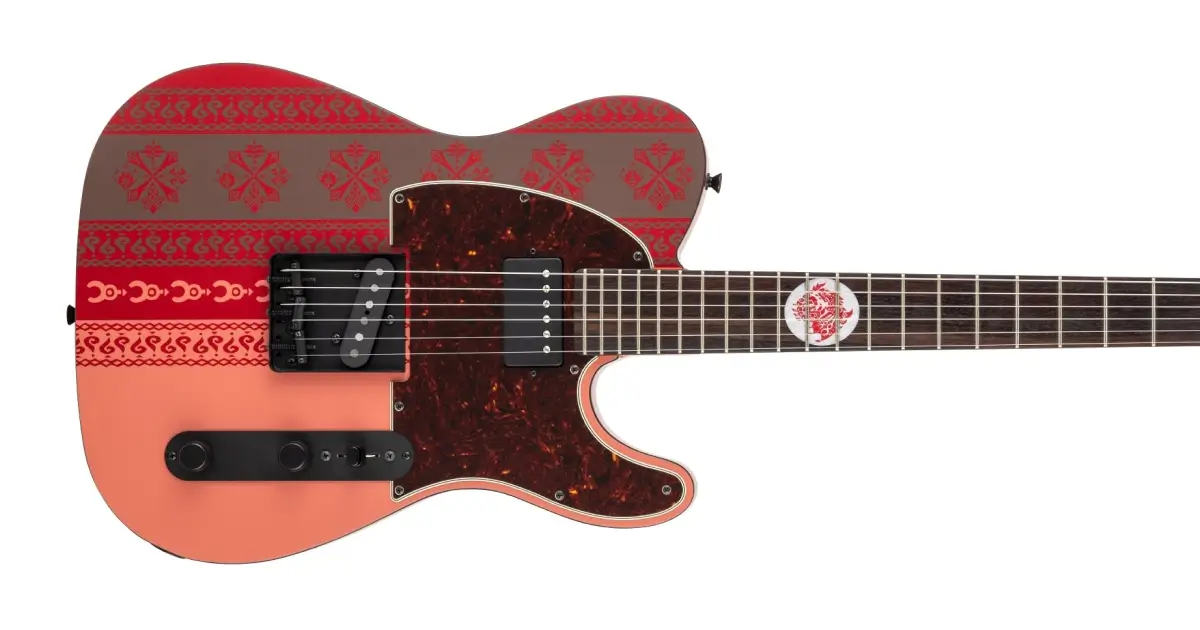 ギター Limited MonsterHunter RathalosTelecaster Fender lança Telecaster temática do jogo Monster Hunter, com