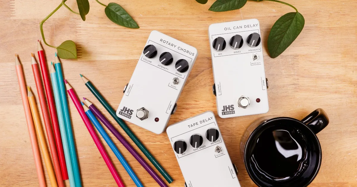 JHS 3 Series: novos pedais de delay e chorus integram a linha
