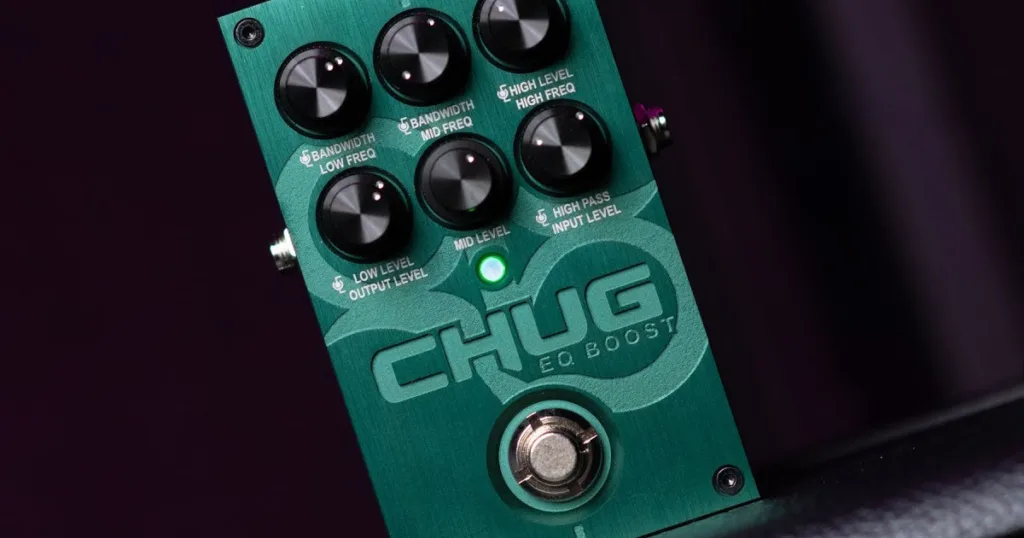 Pedal Chug Eq-Boost, disponível na Norris Imports