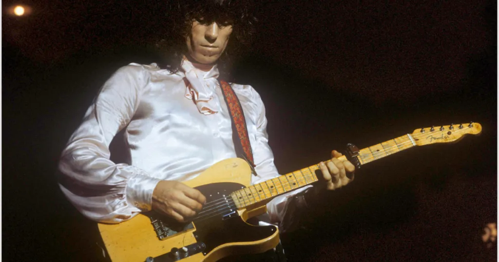 Keith Richards gravou vários clássicos com sua Telecaster Custom