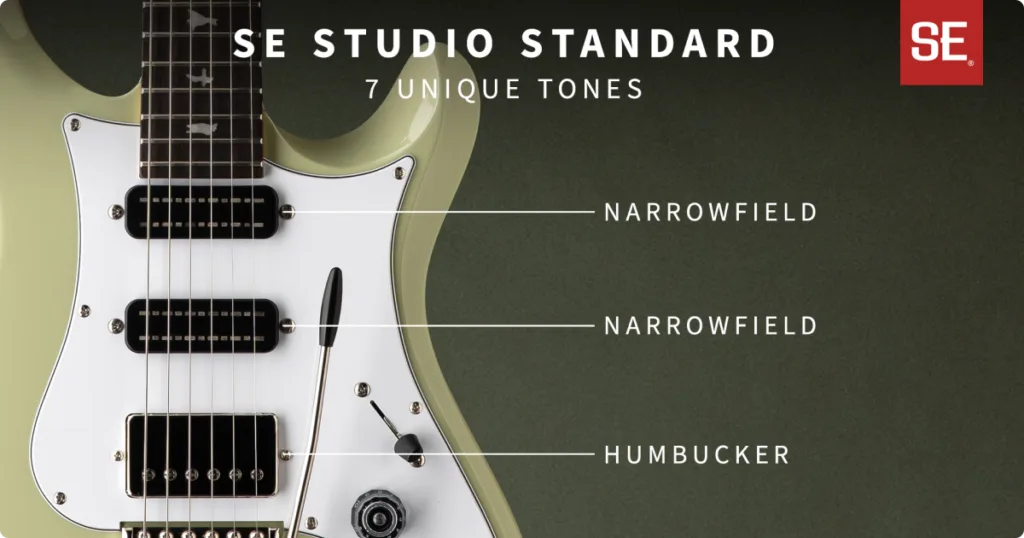 Guitarra PRS SE Studio Standard com 3 captadores