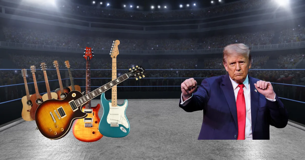 Gibson, Fender, PRS, Martin e Taylor se unem contra tarifas de Donald Trump