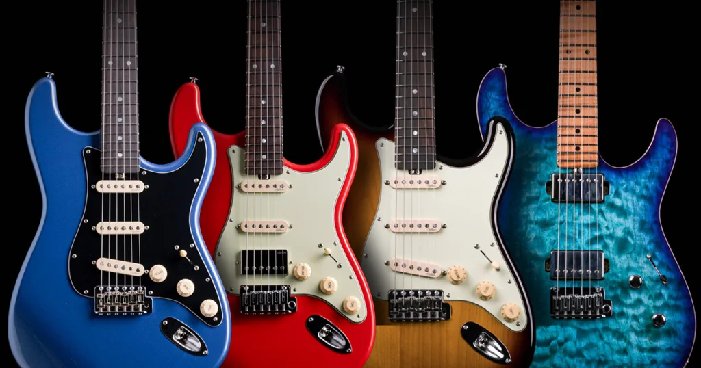 Hertom oferece 4 modelos de guitarras stratcoasters