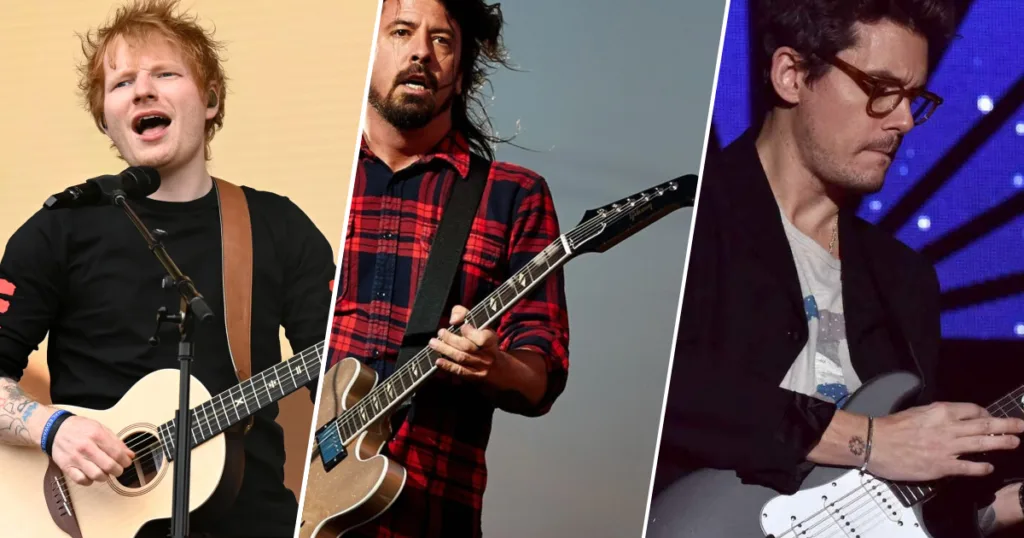 Sheeran, Mayer e Dave Grohl fazem improvável colaboração