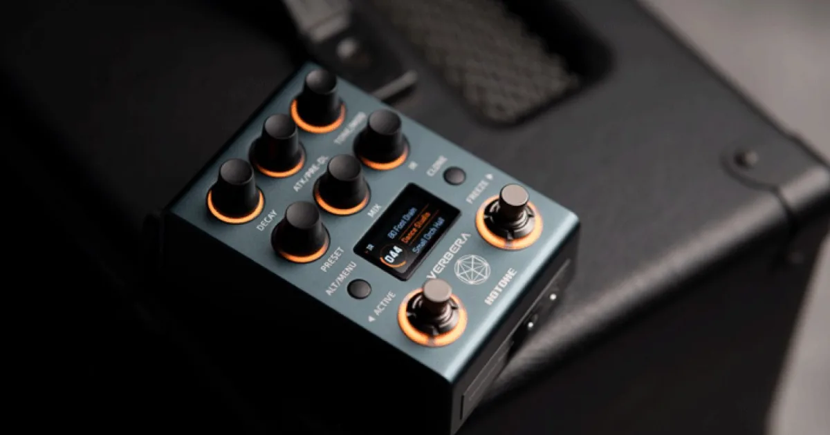 Reverb de ficção científica: pedal Hotone Verbera promete transportar a guitarra para outras dimensões Reverb de ficção científica: pedal Hotone Verbera promete transportar a guitarra para outras dimensões