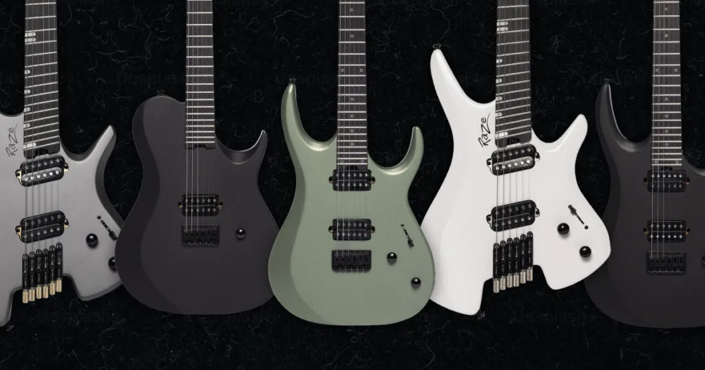 Guitarras Michael Raze unem design moderno, construção refinada e performance de alto nível