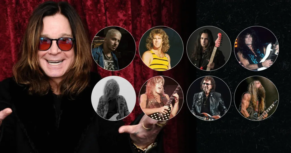 Ozzy Osbourne trabalhou com mais de 5 guitarristas