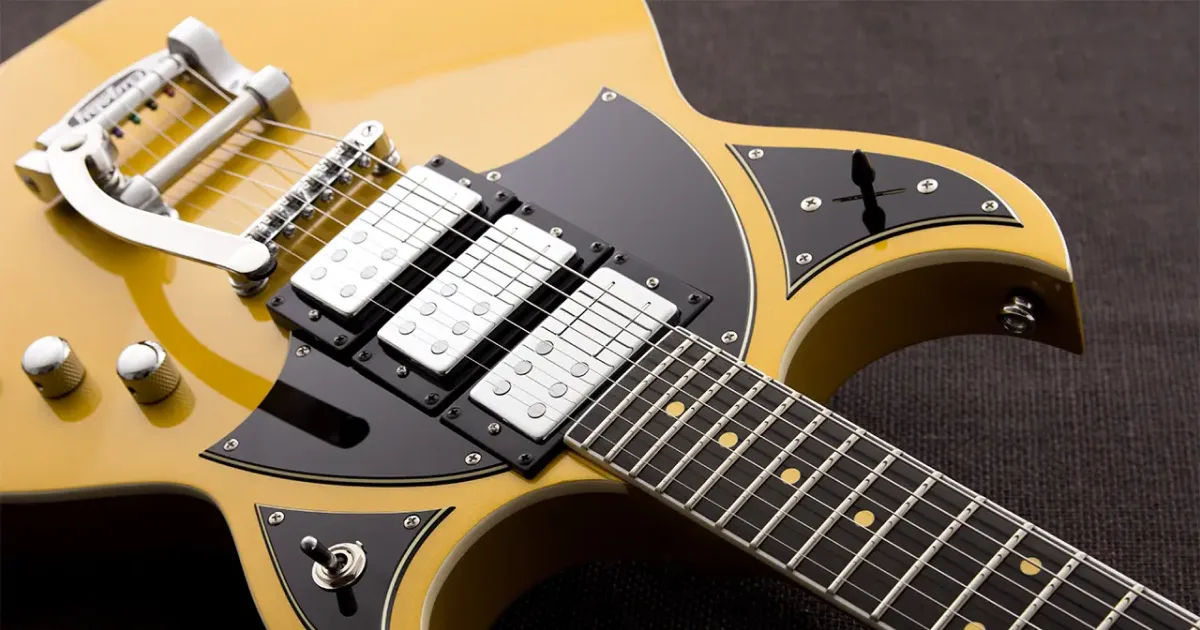 Reverend lança guitarra com 7 timbres, Bigsby e botão que silencia tudo ao vivo — veja como funciona