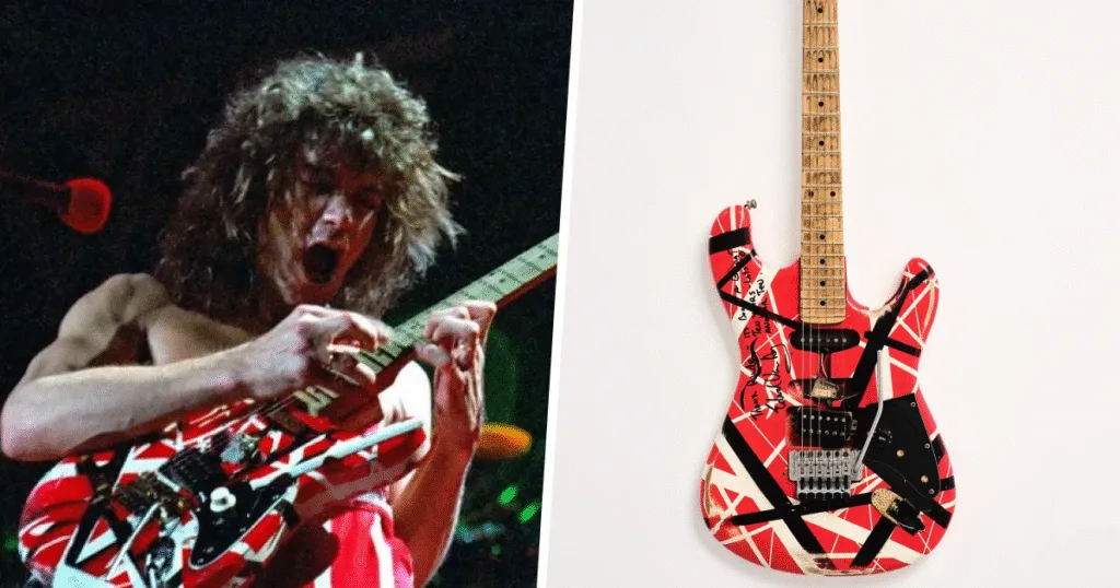 Guitarra lendária de EVH é arrematada por pequena fortuna