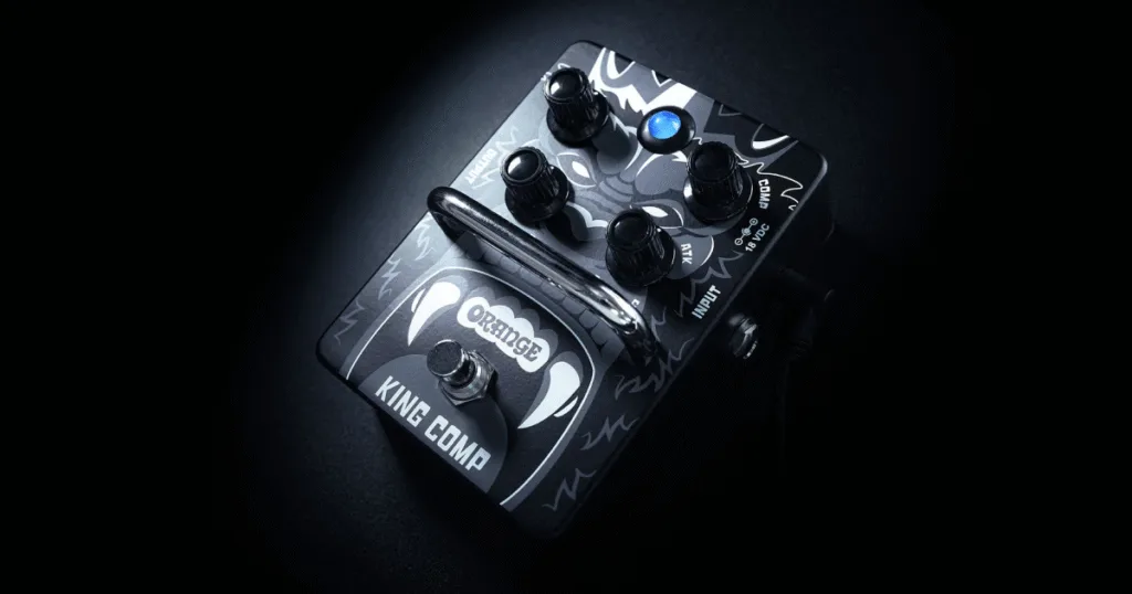 Orange Amps apresenta King Comp, pedal de compressão com headroom ampliado e timbre quente
