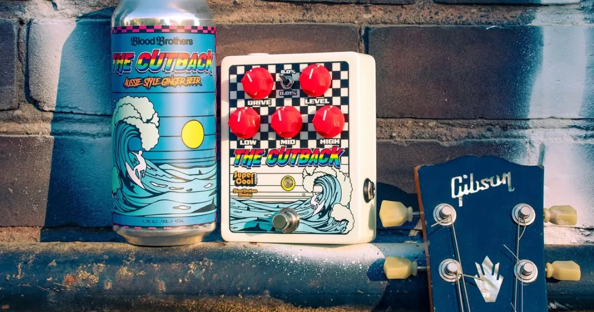 Supercool Pedals celebra o surfe dos anos 80 com o lançamento do novo overdrive The Cutback