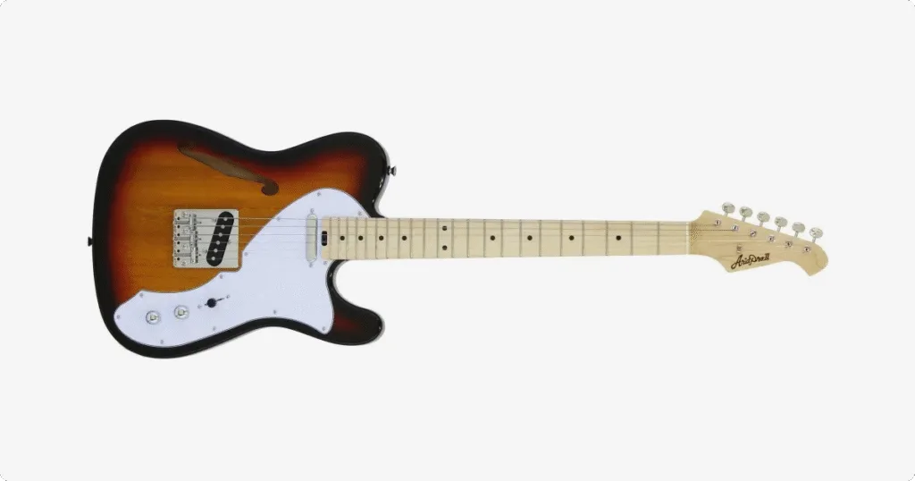 Guitarra Aria Pro II TEG-TL 3 Tone Sunburst está em promoção.