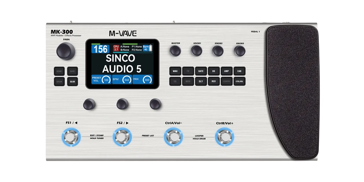 Menor preço do mercado: Pedaleira M‑VAVE MK‑300 chama a atenção na Amazon