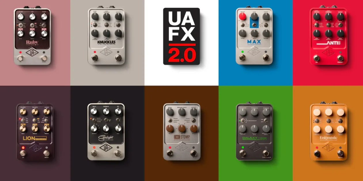 UAFX 2.0: Universal Audio libera atualização com MIDI via USB, presets expandidos e Bluetooth aprimorado