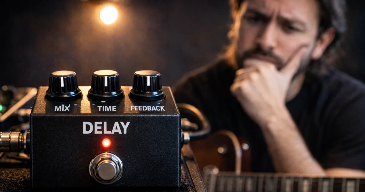 Como regular o pedal de delay: passo a passo para guitarristas