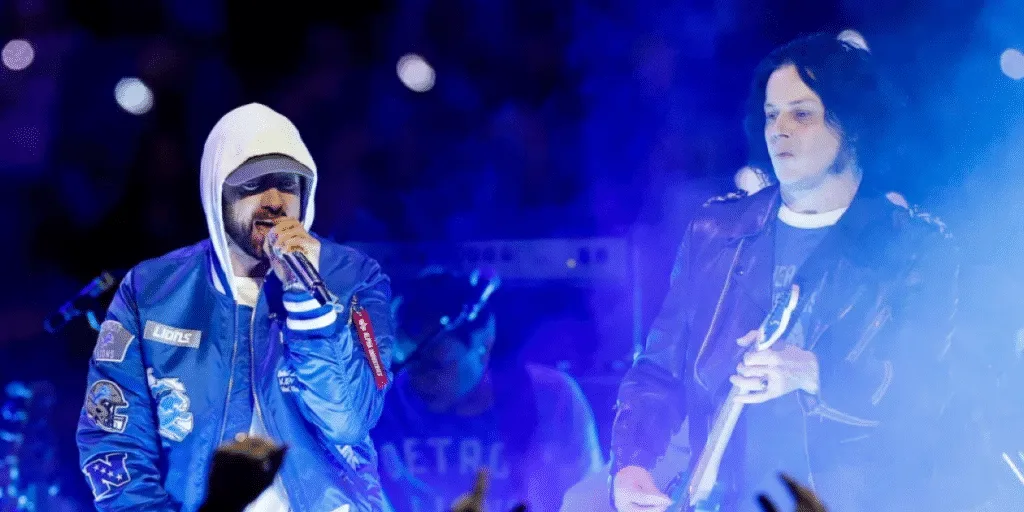 Eminem e Jack White tocando juntos, nos EUA