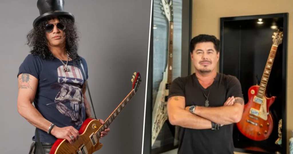 A guitarra que Slash jogou fora — e virou relíquia nas mãos de Paulo Baron Slash jogou guitarra fora, Paulo Baron não deizou a relíquia passar batida.