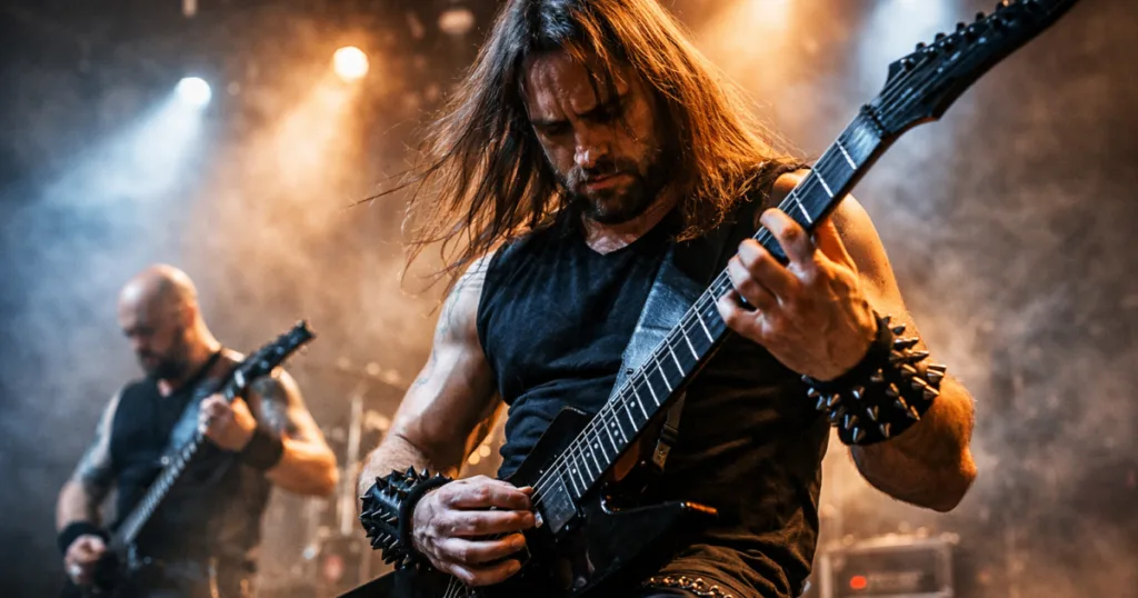 Estudo em psicologia aponta que guitarristas de metal extremo são movidos por competição entre homens Pesquisa analisa como a técnica no metal extremo funciona como marcador social.