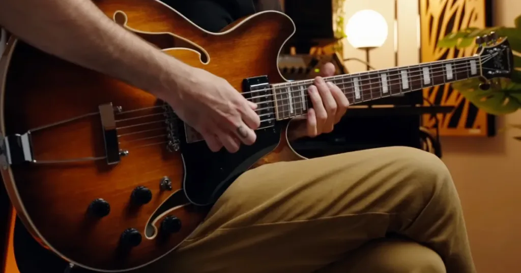 Graves robustos: Ibanez lança guitarra semiacústica barítono Ibanez lança a , guitarra bartona e semi acústica, Ibanez AS Artcore Baritone AS7328