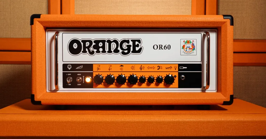 Orange OR60 une sonoridade clássica e recursos modernos em cabeçote britânico O Orange OR60 é um amplificador de guitarra de 60 Watts, "all-valve" (totalmente a válvulas)