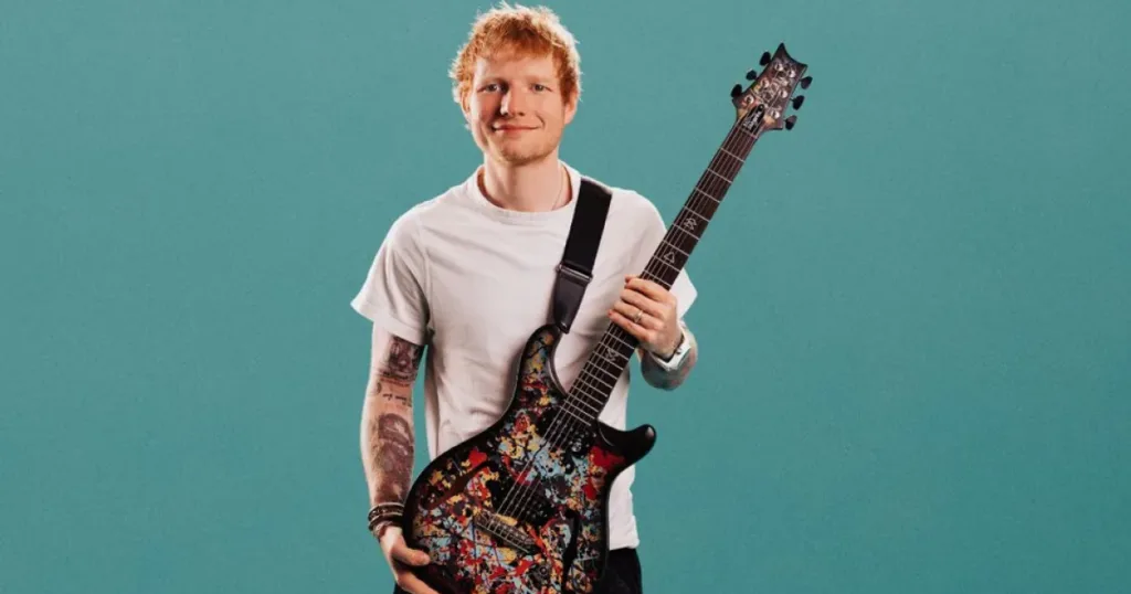 PRS lança guitarra barítona com arte exclusiva de Ed Sheeran