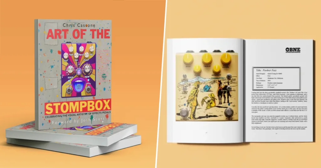 Livro lista pedais com design artístico