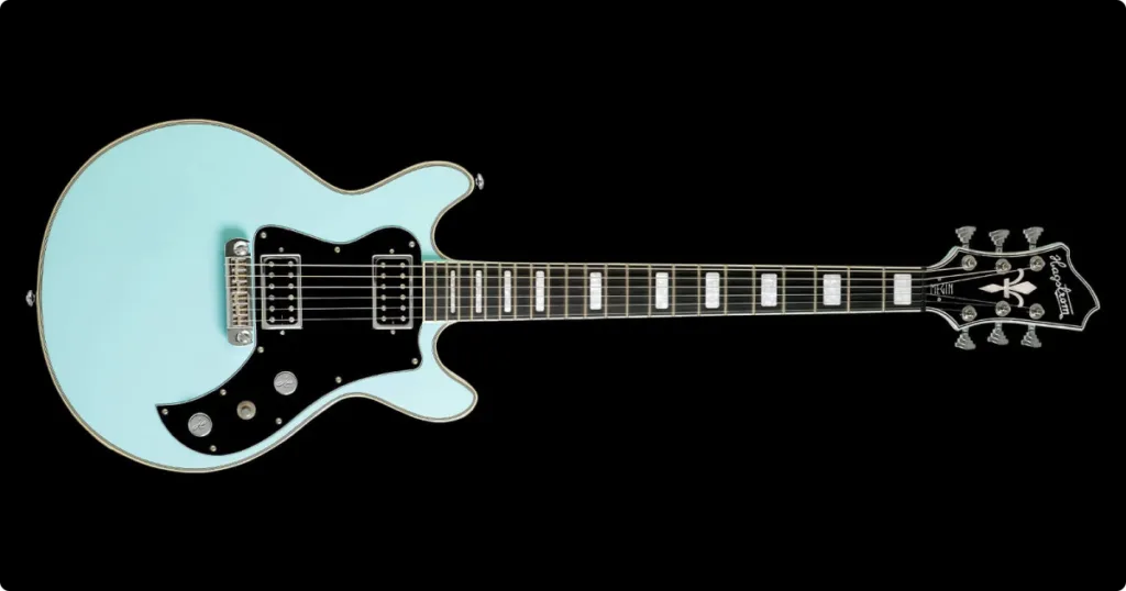 Hagstrom lança a Megin com H-Expander™, set-neck em mogno e foco em estabilidade para palco.