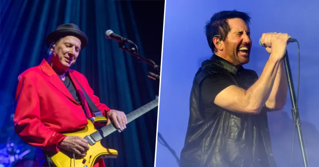 Adrian Belew relembra sessões intensas com Trent Reznor nas gravações de The Downward Spiral.