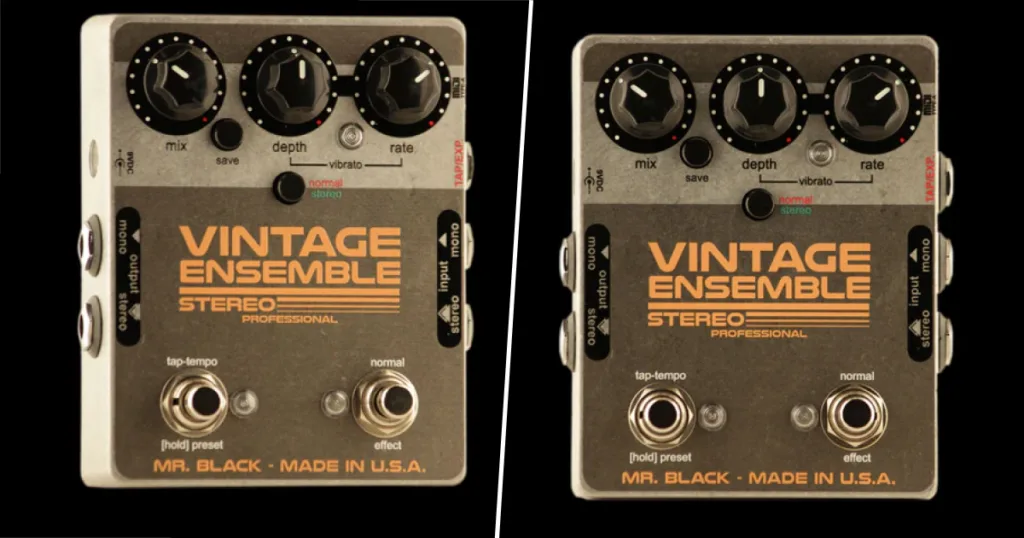 Mr. Black lança Stereo Vintage Ensemble Pro com chorus estéreo inspirado no clássico CE-1 Pedal combina legado vintage com modulação estéreo tridimensional.
