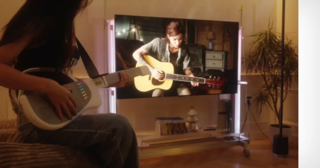 Guitarra com IA cria riffs por texto e ensina você a tocar em tempo real