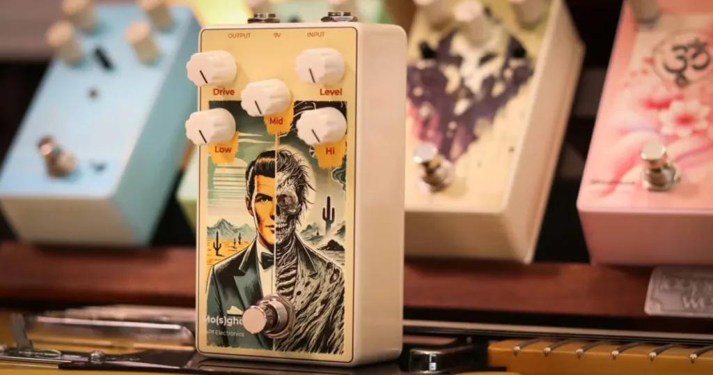 RhPf Electronics apresenta pedal Mo(s)Ghoul com clipping MOSFET e distorção dinâmica.