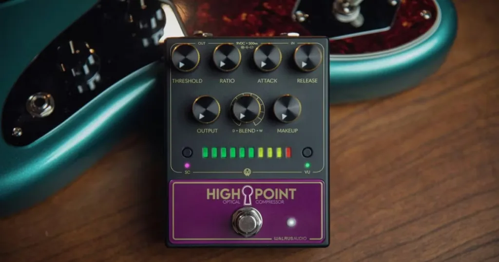 Walrus Audio anuncia Highpoint, compressor óptico analógico com recursos de estúdio em formato de pedal Walrus Audio lança Highpoint, compressor óptico com recursos de estúdio, compressão paralela e headroom elevado para pedalboards.
