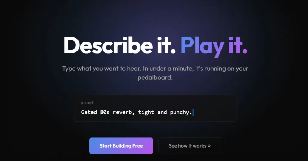 Digite o timbre, receba o efeito: Chaos Audio lança plataforma de IA para guitarristas Empresa aposta em geração automática de código DSP para criar timbres exclusivos sem depender de bibliotecas tradicionais de presets.
