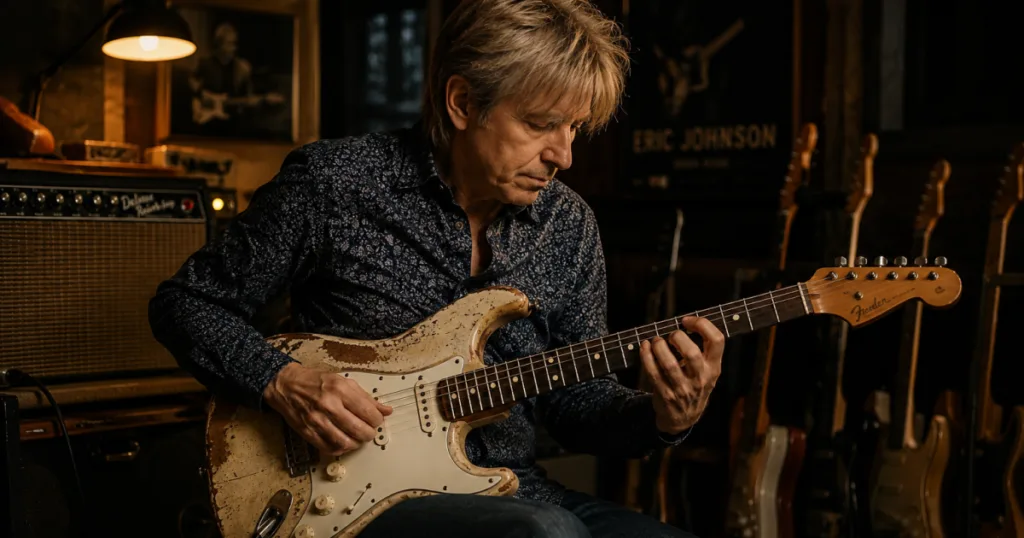 Eric Johnson questiona mito das guitarras vintage: “Você luta contra o instrumento” Eric Johnson falou sobre Stratocasters antigas, Les Pauls históricas, captadores single-coil e a importância de amplificadores simples.