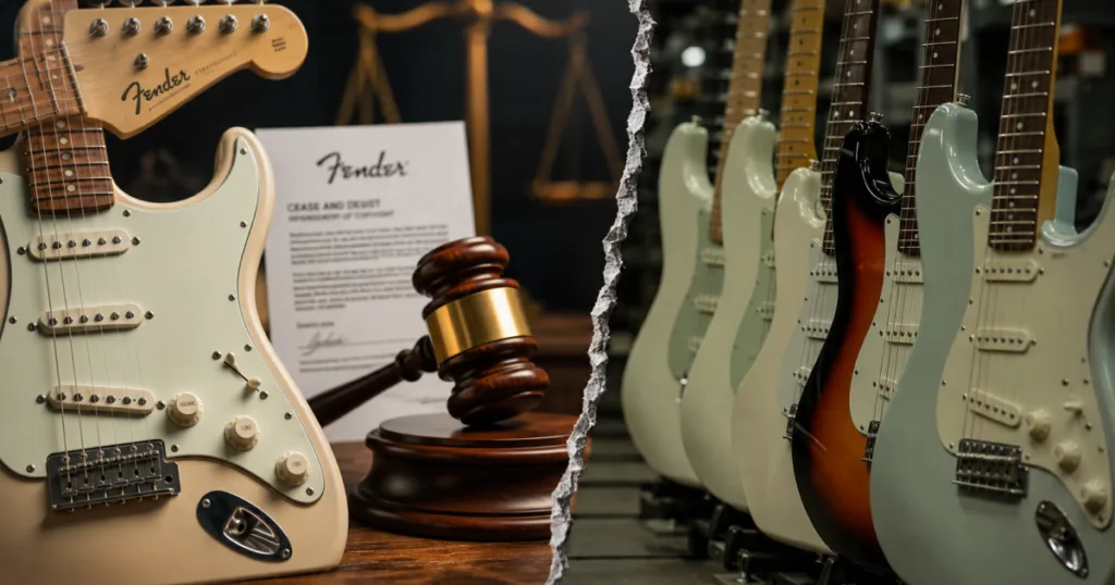 Caso envolvendo a Fender e fabricantes de guitarras inspiradas na Stratocaster pode criar precedente histórico para toda a indústria musical.