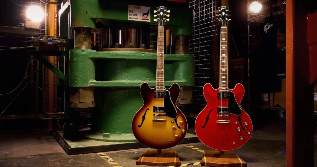 Gibson amplia linha ES com novas ES-335 inspiradas nos anos 1950 e 1960 Gibson aposta em recriações mais fiéis das décadas de 1950 e 1960 na tradicional linha ES-335.