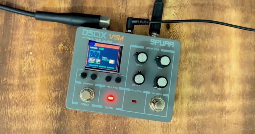 Spurr Audio lança OSCIX VSM, pedal de chorus inspirado em transmissões via satélite dos anos 90
